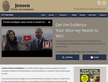 Tablet Screenshot of jensenprivateinvestigations.com